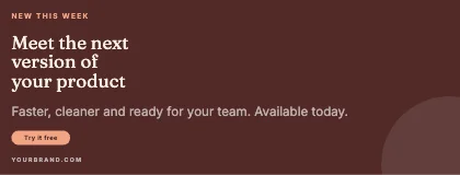 Announcement · Clay dark