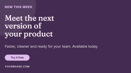 Announcement · Plum dark