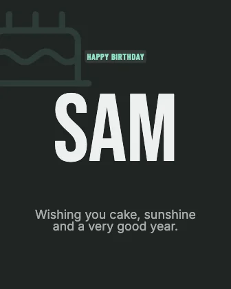 Birthday wishes · Charcoal dark · Poster