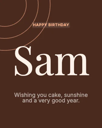 Birthday wishes · Sunset dark · Editorial