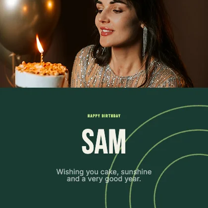 Birthday wishes · Forest dark · Poster