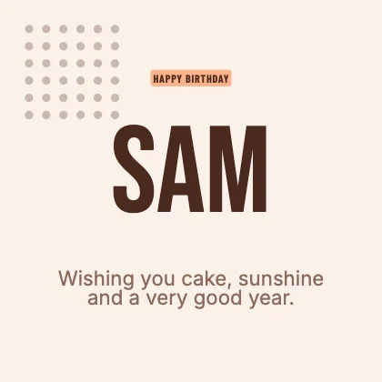 Birthday wishes · Sunset · Poster
