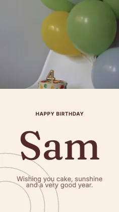 Birthday wishes · Clay