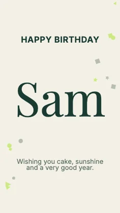 Birthday wishes · Forest · Editorial