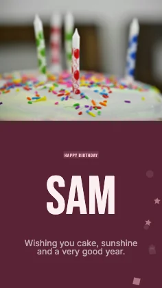 Birthday wishes · Rose dark · Poster
