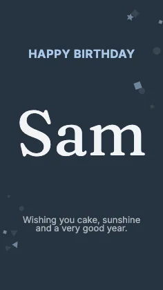 Birthday wishes · Slate dark