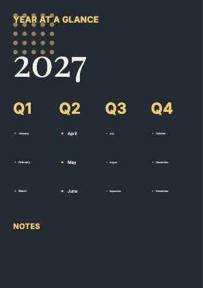 Year at a glance · Ink dark · Editorial