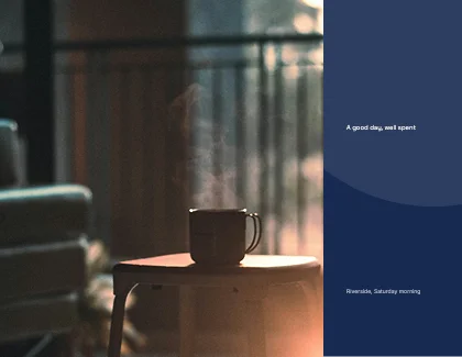 Photo with caption · Cobalt dark · Grotesk