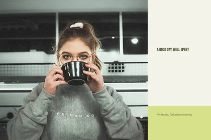 Photo with caption · Olive · Poster