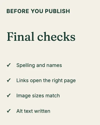 Checklist · Forest
