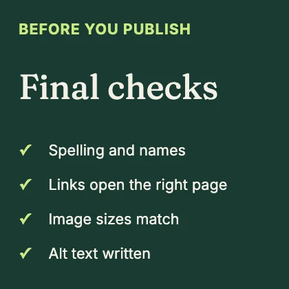 Checklist · Forest dark