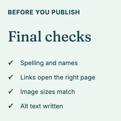 Checklist · Lagoon