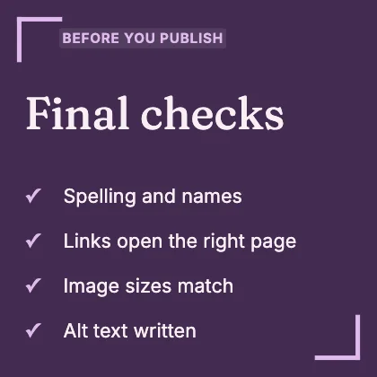 Checklist · Plum dark