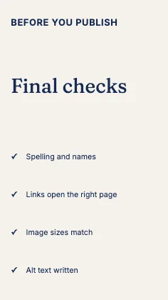 Checklist · Cobalt