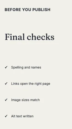 Checklist · Ink