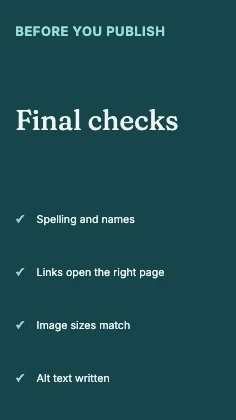 Checklist · Lagoon dark