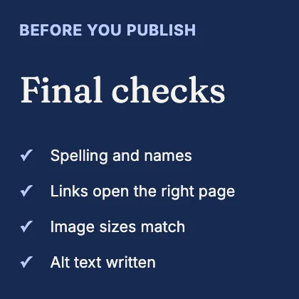 Checklist · Cobalt dark
