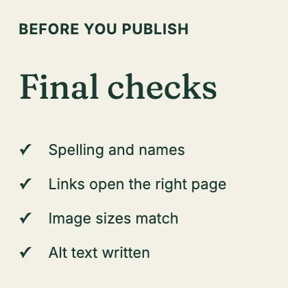 Checklist · Forest