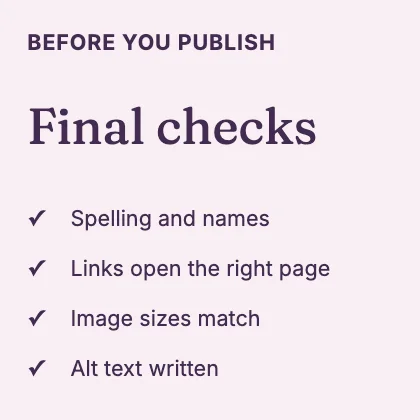 Checklist · Plum