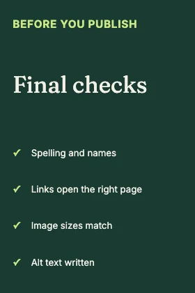 Checklist · Forest dark