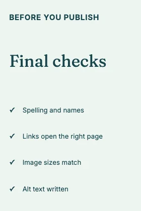 Checklist · Lagoon