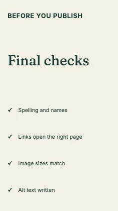 Checklist · Forest