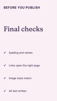 Checklist · Plum
