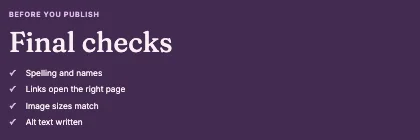 Checklist · Plum dark