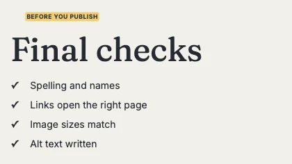 Checklist · Ink