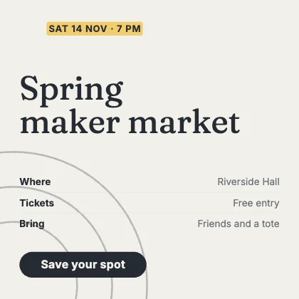 Event invite · Ink