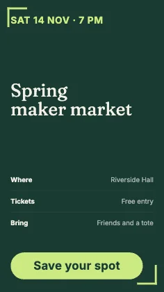 Event invite · Forest dark