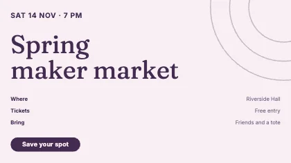 Event invite · Plum