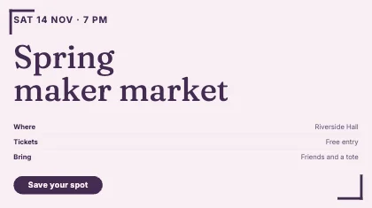 Event invite · Plum