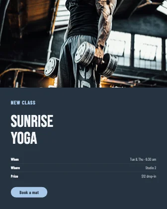 New class · Slate dark · Poster