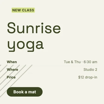 New class · Olive · Grotesk