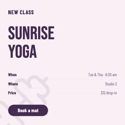 New class · Plum · Poster