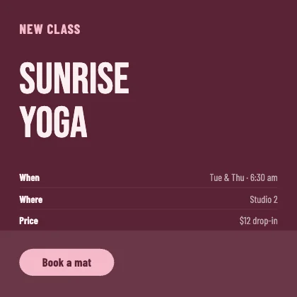 New class · Rose dark · Poster
