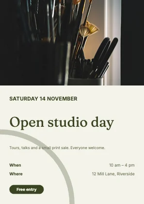 Event flyer · Olive