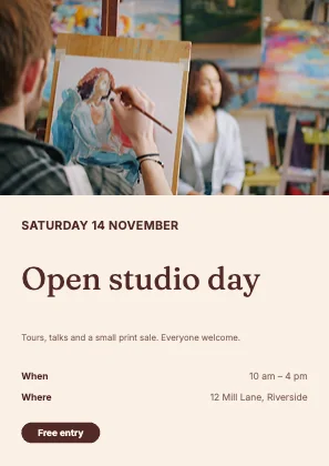 Event flyer · Clay