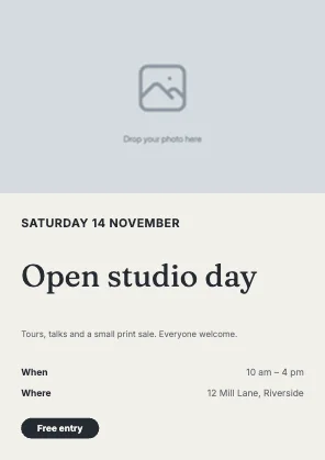 Event flyer · Ink