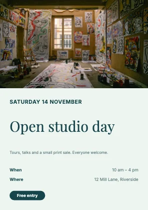 Event flyer · Lagoon · Editorial