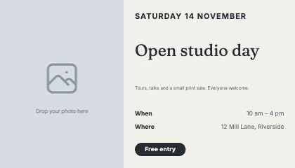 Event flyer · Ink