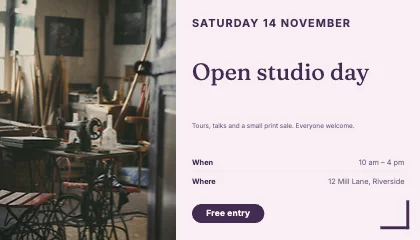 Event flyer · Plum