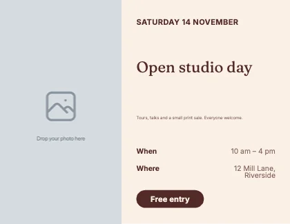 Event flyer · Clay