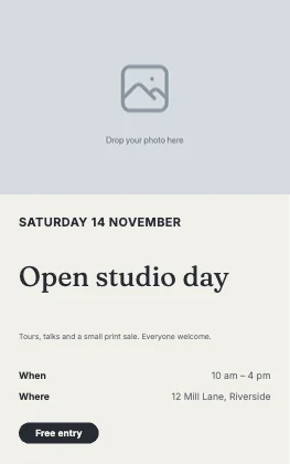 Event flyer · Ink