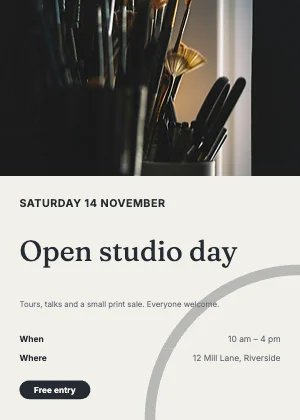Event flyer · Ink