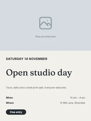 Event flyer · Ink