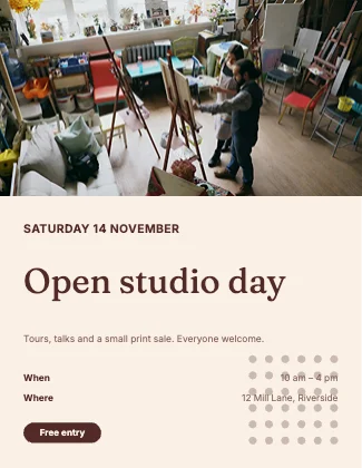 Event flyer · Clay