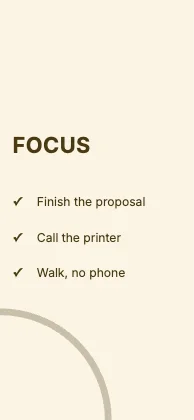 Focus wallpaper · Mustard · Grotesk