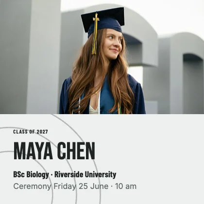 Graduation announcement · Charcoal · Poster